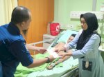Dinas Damkarmat Beri Sumbangan Korban Lakalantas