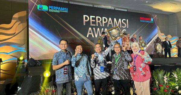 Sukses Gelar Porpamnas dan Menjadi Tuan Rumah Yang Baik, PDAM Makassar Diganjar Penghargaan dari PP Perpamsi