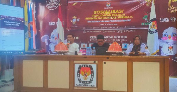 Sosialisasi Pendidikan Pemilih KPU Sinjai, Menguatkan Peran Media dalam Mengawal Pilkada Serentak 2024