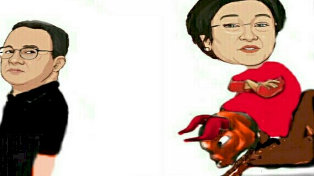 Karikatur Anies batal maju di Pilkada 2024 (Dodi/harian.news)