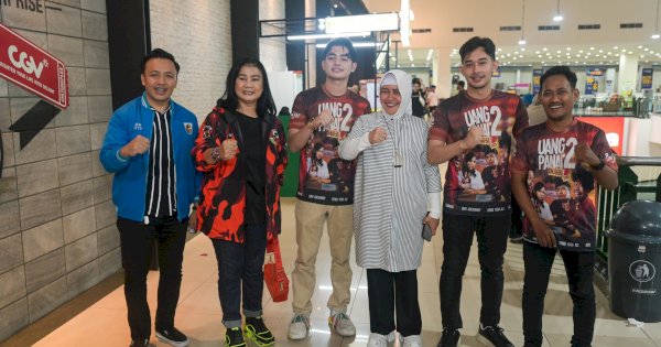 Ketua TP PKK Makassar Nobar “Uang Panai 2” Bareng KNPI, Dukung Sineas Muda Lokal