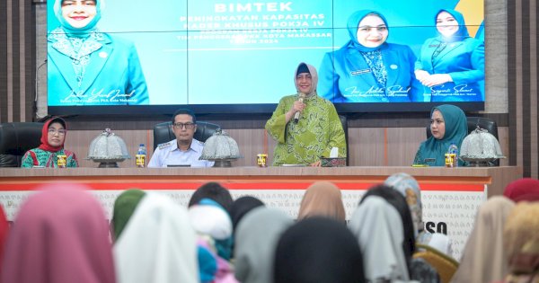 Ketua TP PKK Makassar Genjot Kader Pokja IV Cerdas Lewat Bimtek
