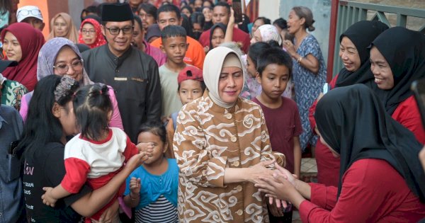 Ketua TP PKK Makassar Tinjau Lorong Wisata Garbsen, Apresiasi Hasil Kerajinan dan Tanaman Lokal