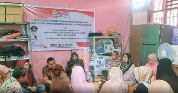 DP3A Makassar Beri Edukasi KGBO, TPPO dan Eksploitasi Seksual kepada Warga Kecamatan Manggala