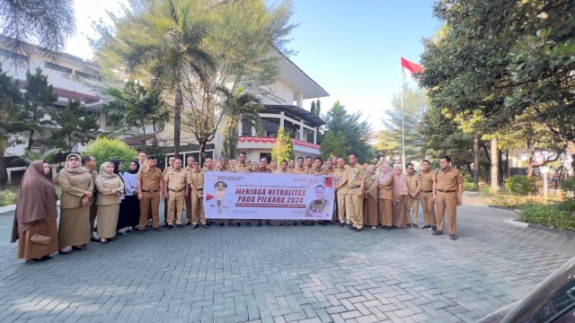 Sekretariat DPRD Makassar nyatakan sikap netralitas jelang Pilkada 20224. Foto: dok