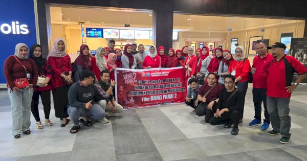 Dukung Karya Film Lokal, Perumda Parkir Makassar Nobar Film Uang Panai 2