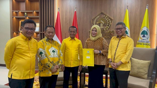 Rekomendasi Golkar kepada pasangan Andi Sudirman Sulaiman-Fatmawati Rusdi. Foto: dok HN