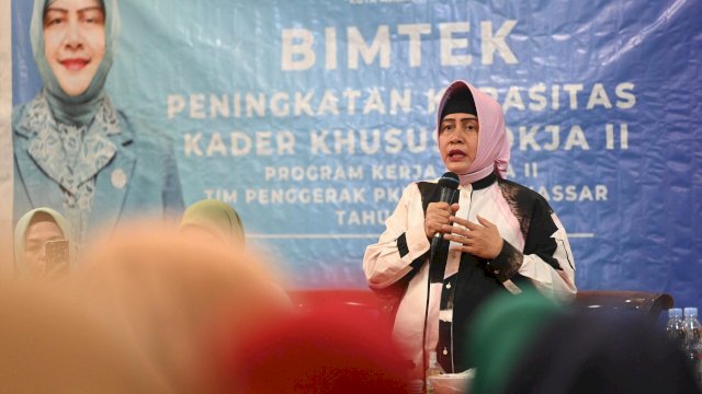 Ketua TP PKK Kota Makassar Indira Yusuf Ismail. Foto: HN/Sinta
