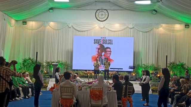 Mohammad Ramdhan Pomanto dan Azhar Arsyad umumkan tagline DIA Save Sulsel, Foto: HN/Sinta.