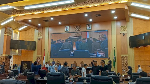 Suasana gladi bersih anggota dewan terpilih periode 2024-2029. (Foto: Shinta)