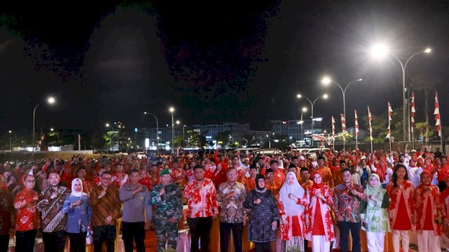 Pesta Rakyat HUT RI KE-79 di Kawasan CPI, Kecamatan Tamalate, Kamis (22/08/2024).