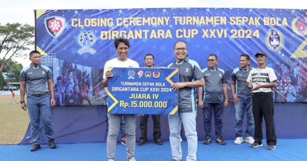 Danny Pomanto Saksikan Babak Final Turnamen Sepak Bola Dirgantara Cup XXVI 2024