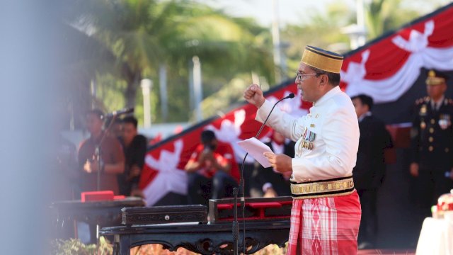 Peringatan HUT RI ke-79 yang digelar di Anjungan City Of Makassar pada Sabtu (17/08/2024).