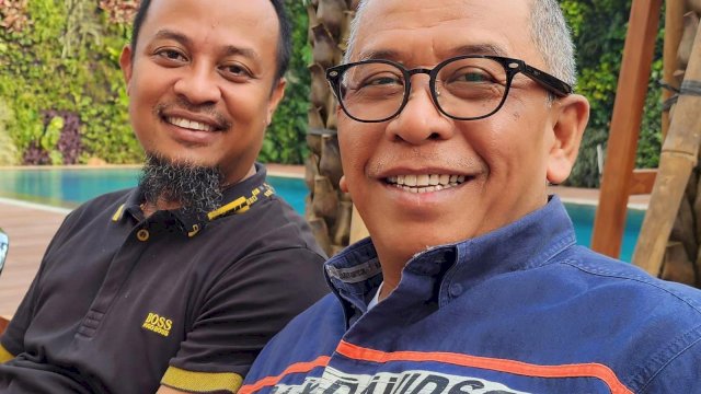 Balon Gubernur Sulsel Andi Sudirman Sulaiman (Andalan) bersama kader Golkar, IAS. 
