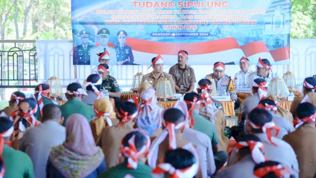 Tiga Pilar Kabupaten Pangkep Gelar Tudang Sipulung Pilkada Damai