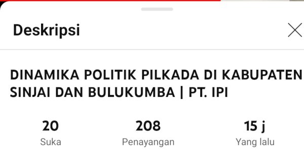 IPI : Survei ‘AKAR’ di Sinjai Masih Tinggi Itu yang Buat Andi Seto Lari ke Makassar