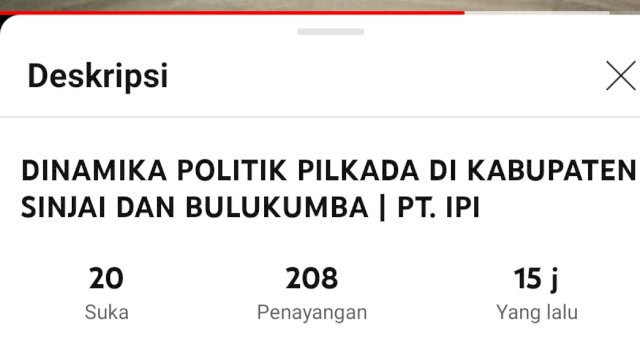 IPI : Survei &#8216;AKAR&#8217; di Sinjai Masih Tinggi Itu yang Buat Andi Seto Lari ke Makassar 