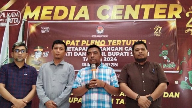 KPU Sinjai Resmi Tetapkan 4 Cabup-Cawabup Sinjai