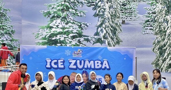 Trans Snow World Sukses Gelar Ice Zumba Berkonsep Salju di Makassar 