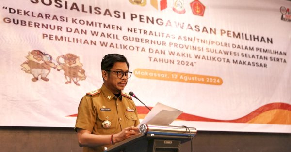 Pj Sekda Makassar Tekankan Netralitas ASN dalam Pemilu 2024