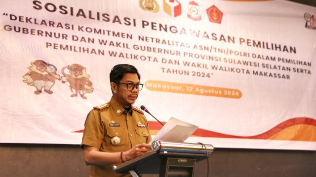 Pj Sekda Makassar Tekankan Netralitas ASN dalam Pemilu 2024