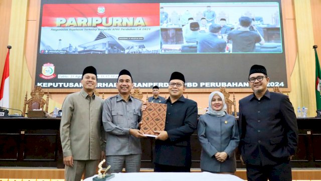 DPRD Kota Makassar Setujui Perubahan APBD Tahun Anggaran 2024