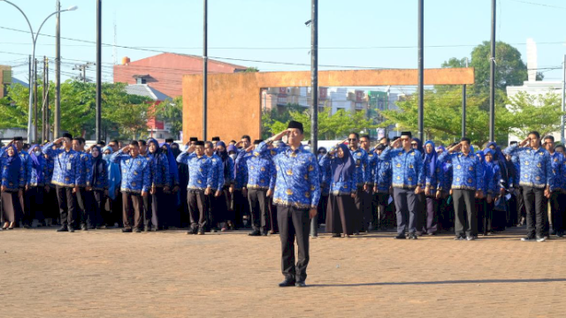 Pj Sekda Gowa Jadi Irup Upacara HUT Ke-79 Republik Indonesia