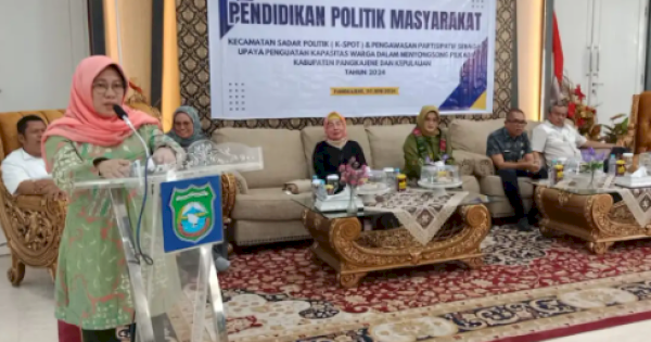 Kesbangpol Pangkep Gelar Pendidikan Politik Rangkai K-SPOT Dan Pengawasan Partisipatif