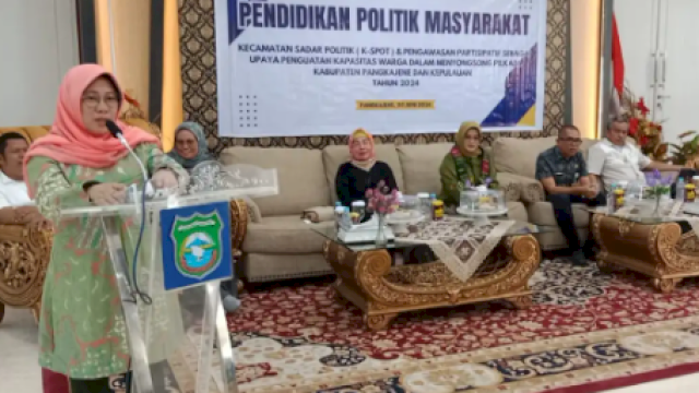 Kesbangpol Pangkep Gelar Pendidikan Politik Rangkai K-SPOT Dan Pengawasan Partisipatif