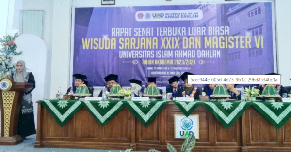 Wakili Pj Bupati, Kabag Kesra Setdakab Sinjai Hadiri Wisuda Sarjana dan Pascasarjana UIAD