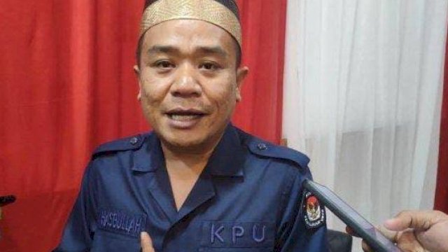 Ketua KPU Sulsel Hasbullah. Foto: HN/Sinta