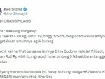 Cari Kaesang Pangarep, Pegiat Media Sosial John Sitorus Unggah Pengumuman Orang Hilang
