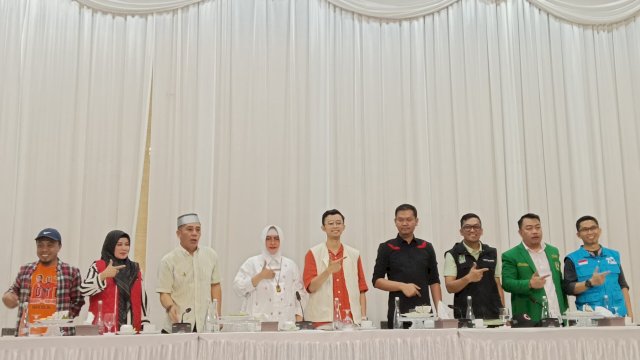 Pengumuman Tim Pemenangan Indira Yusuf Ismail - Ilham Ari Fauzi (INIMI). Foto: HN/Sinta