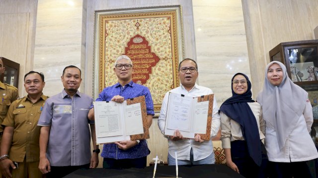 Kesepakatan kerja sama Kalla Group dan Pemkot Makassar. Foto: dok