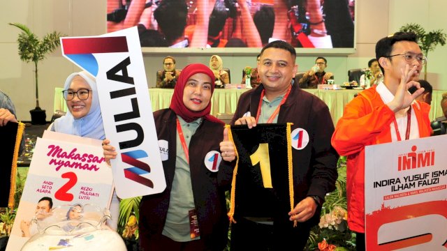 Pasangan MULIA saat undian nomor urut Pilkada. Foto: HN/Sinta