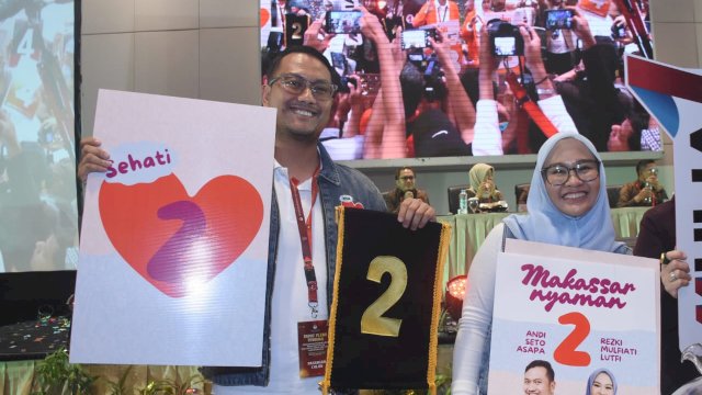 Pasangan Sehati mendapat nomor urut 2. Foto: HN/SInta