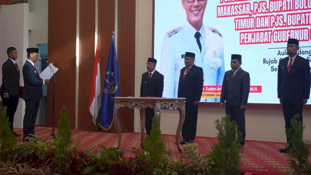 Suasana empat Pjs dikukuhkan, Foto: HN/Sinta