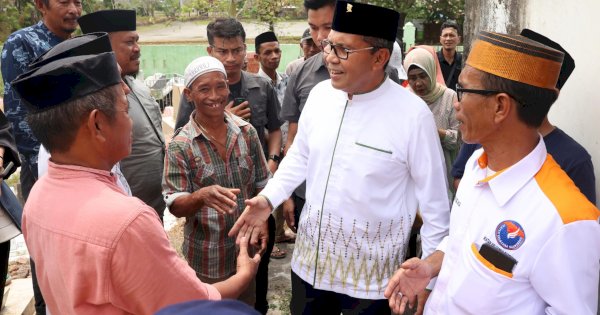 Hadiri Maulid Nabi Muhammad SAW di Sanrobone Takalar, Warga Antusias Sambut Danny