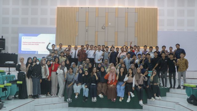 Kegiatan sosialisasi beasiswa universitas oleh BSI di Unhas. Foto: dok