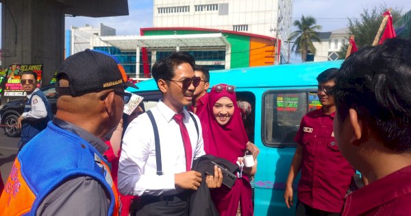 Menantu Danny Pomanto, dr Udin Malik Naik Pete – Pete Hadiri Pelantikan di DPRD Makassar