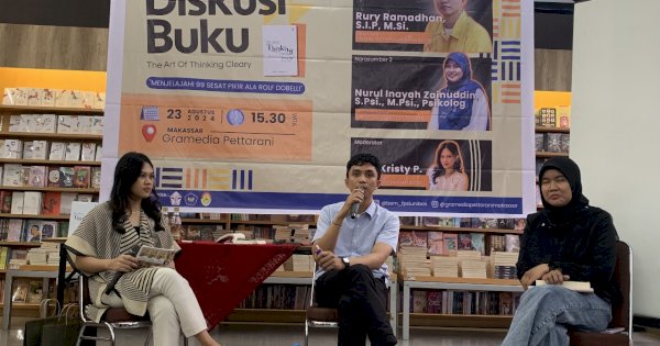 Diskusi Buku BEM Psikologi Unibos: Dihadiri Pembicara Ulung hingga Bahas 99 Sesat Pikir ala Rolf Dobelli