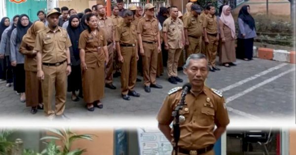 Camat Wajo Pimpin Apel Pagi Bersama ASN dan Non-ASN Kecamatan Wajo