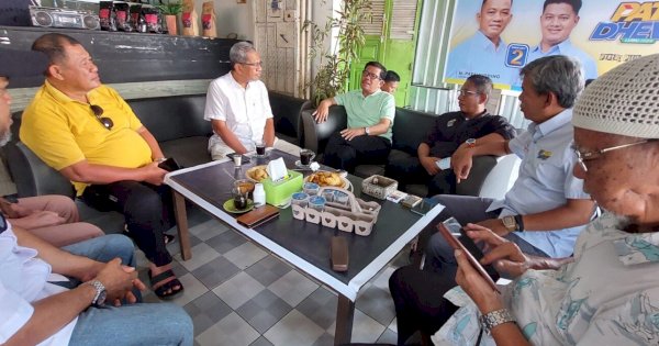 Sebelum Kembali ke Makassar, Cawagub Azhar Sempatkan Ngopi Bersama Relawan Kopi Top di Topoka Luwu