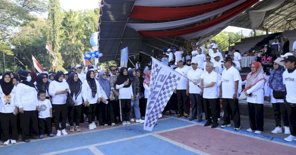 Pemkab Pangkep Gelar Jalan Santai,  Siapkan Makanan Gratis untuk Peserta