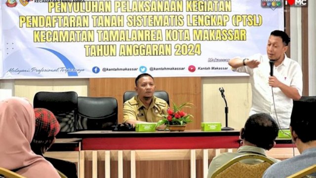 Camat Tamalanrea Hadiri Kegiatan Penyuluhan Program Pendaftaran Tanah Sistematis Lengkap