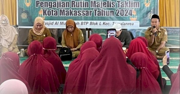 Kasi Kesra Tamalanrea Hadiri Pengajian Rutin Majelis Taklim Pemkot Makassar