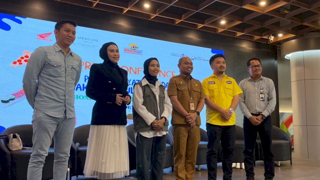 Press Conference makassar Culinary Night yang digelar di TSM Makassar. (Foto: Gita/HN)