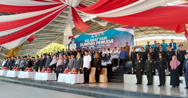 Pemkab Pangkep Gelar Upacara Sumpah Pemuda ke-96 di Alun-alun Citra Mas