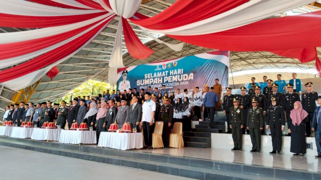 Pemkab Pangkep Gelar Upacara Sumpah Pemuda ke-96 di Alun-alun Citra Mas