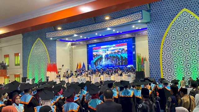 Wisuda Unismuh Makassar yang ke-83. (Foto: Gita/HN)